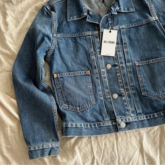 RE/DONE 60’s Shrunken Denim Jacket— NWT - Picture 3 of 4